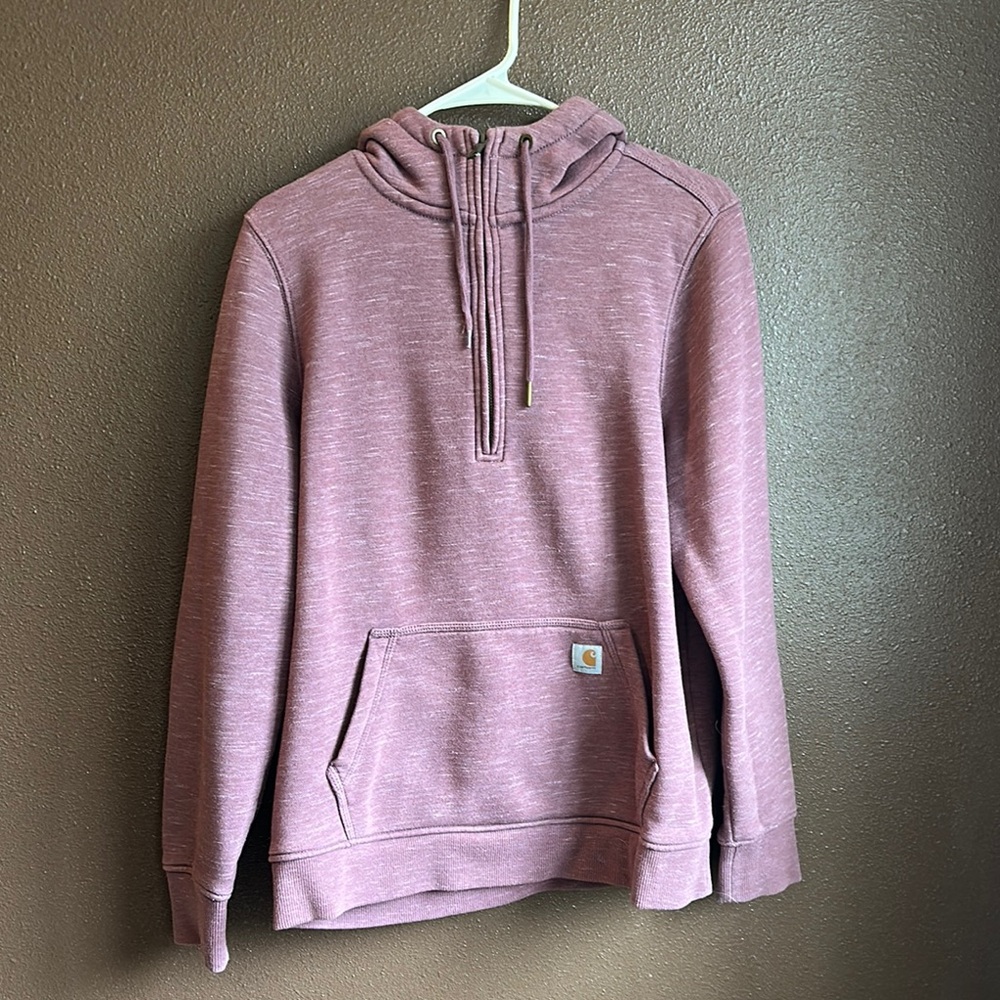 Carhartt Pink Cozy Knit Sweater with Hood